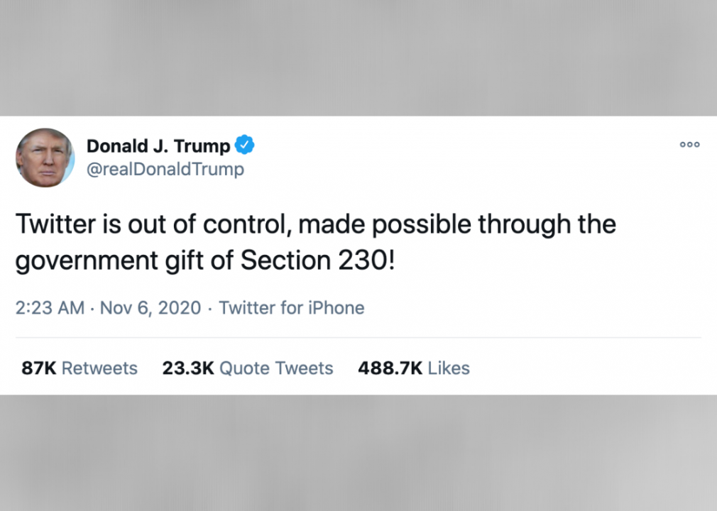 #32. Trump pushes back against warning labels on Twitter